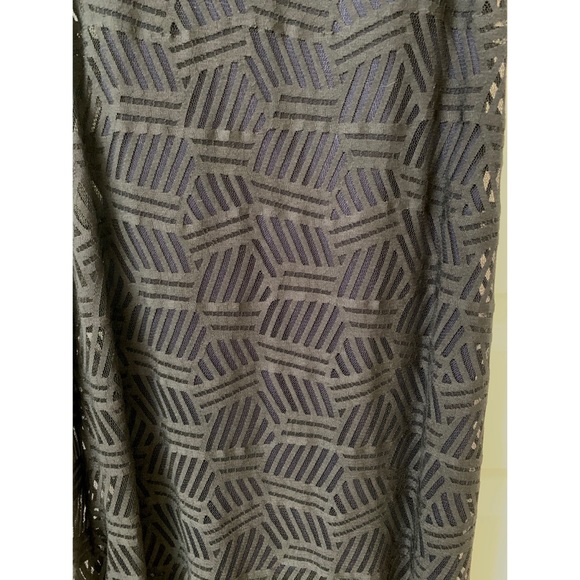 BCBGeneration Black Maxi Dress with Navy Blue Slip - Picture 6 of 6